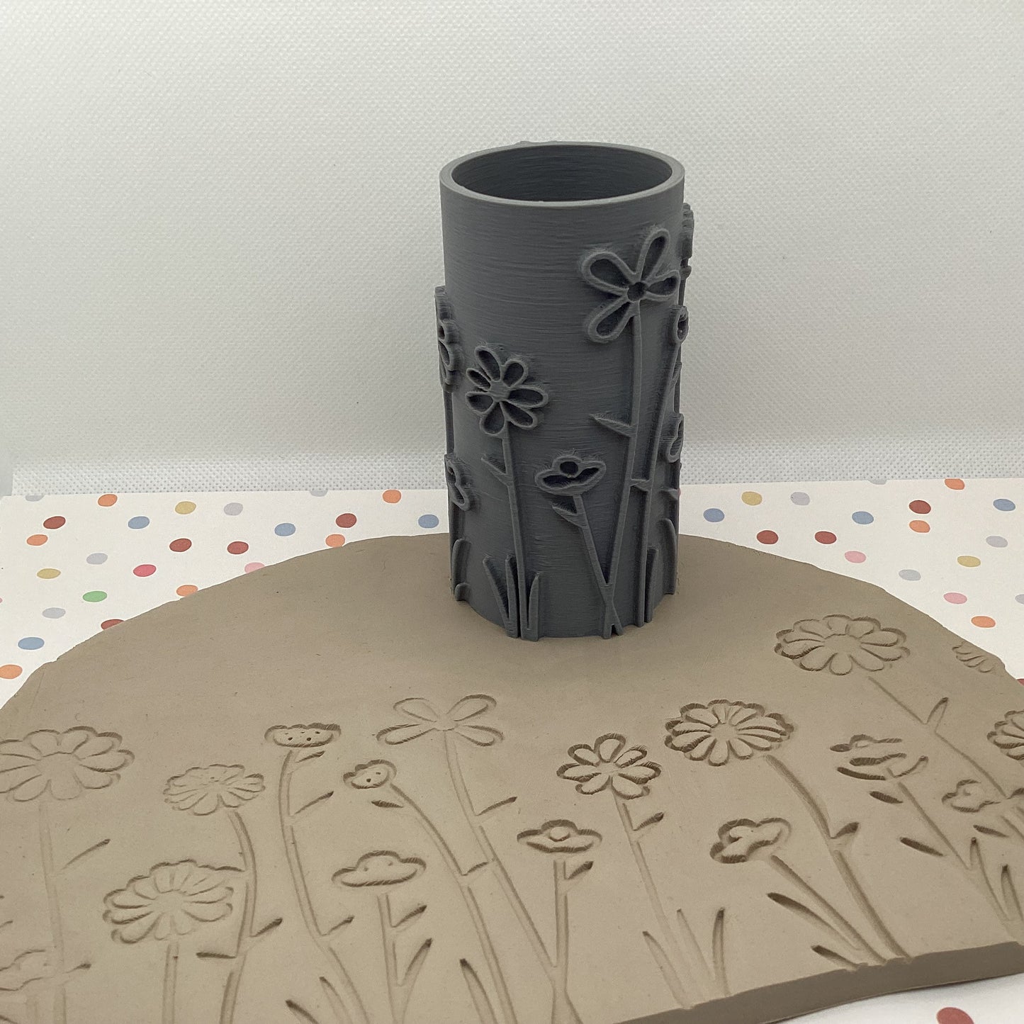 Roller 1 - Row of flowers